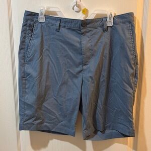 Classic Gray Men's Flat Front Shorts